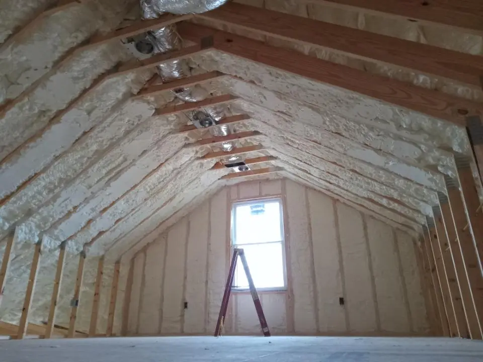 Spray foam roofing application for Crawl Space Insulation project in South Run